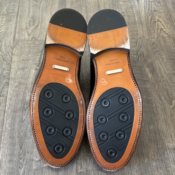 Brooks Brothers 10.5 Italy Oxford Wingtip EXCELLENT condition leather classic - Picture 8 of 10